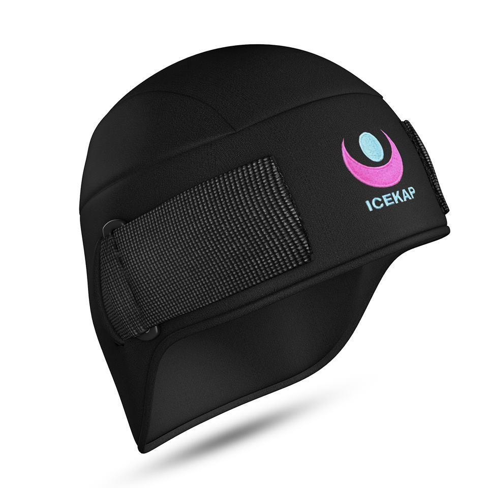 The Delux Icekap 2.0 cooling and warming compress cap for headaches and migraines.